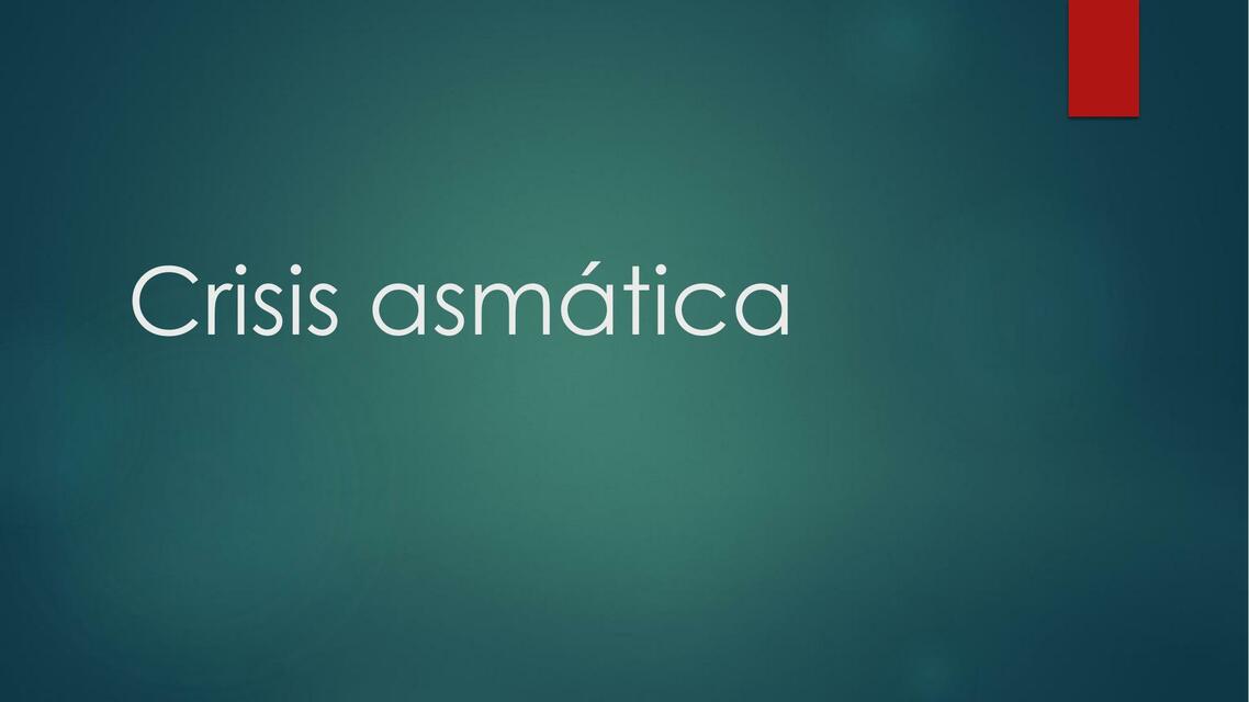 crisis asmatica