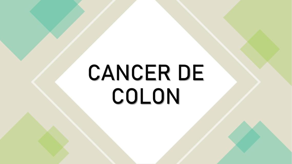 CANCER DE COLON