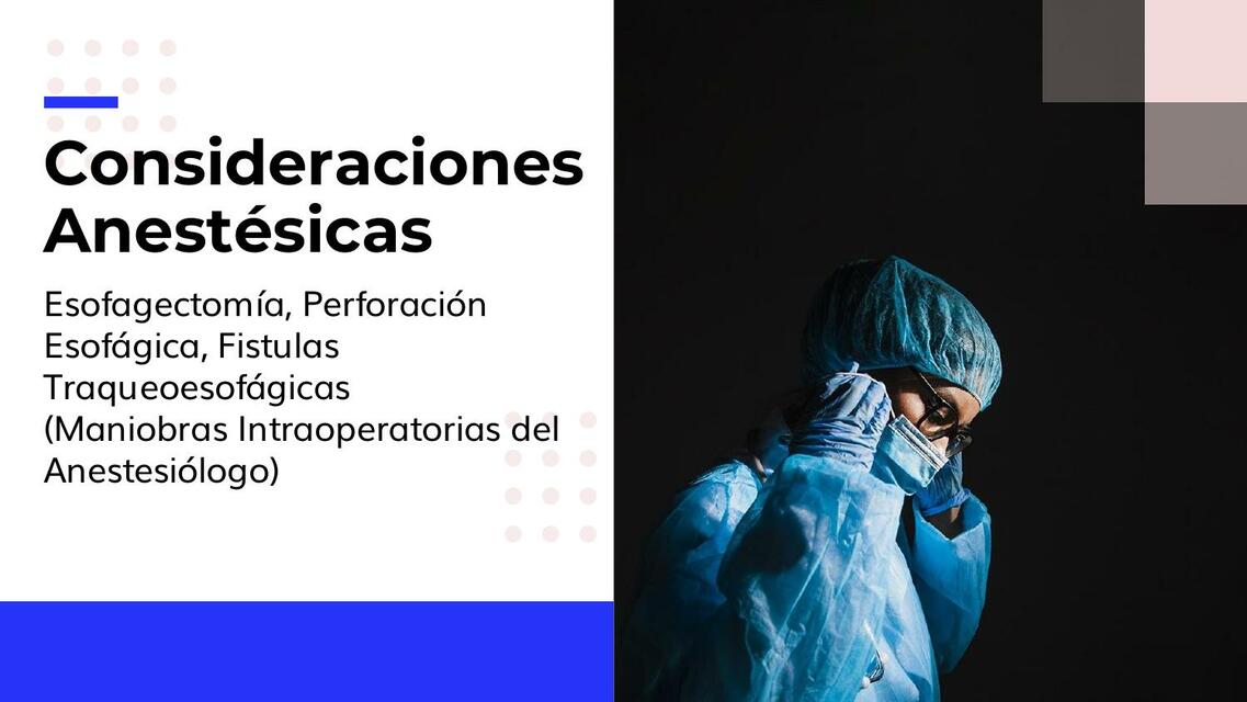 Maniobras Intraoperatorias del Anestesiólogo