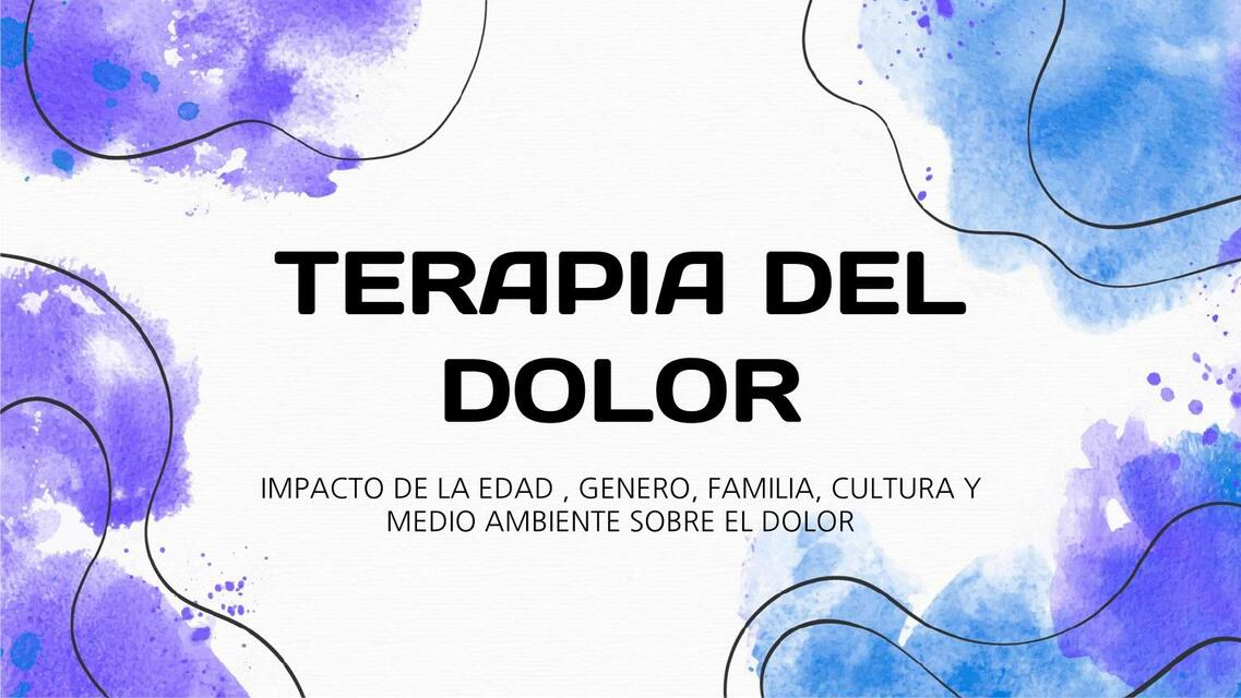 Terapia del dolor