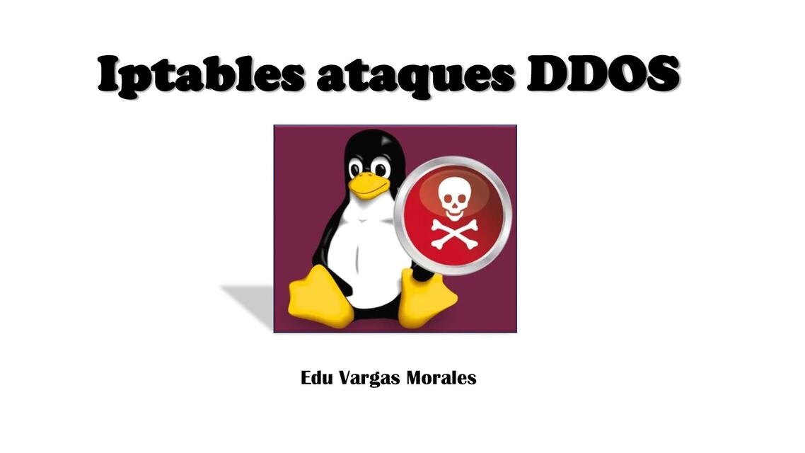 Iptables ataques DDOS EduVArgas