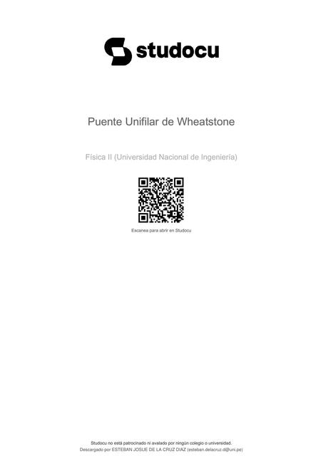 puente unifilar de wheatstone