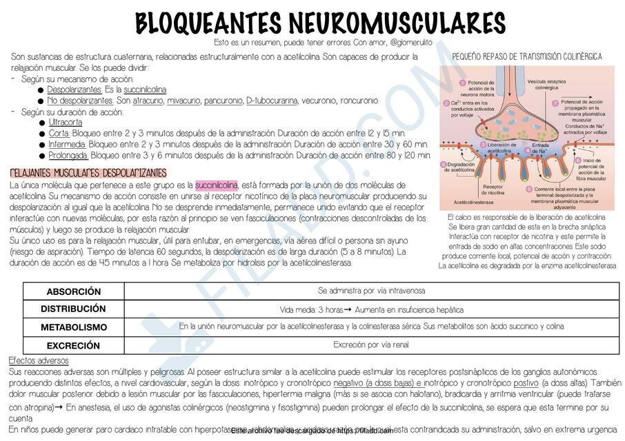 13Bloqueantes neuromusculares