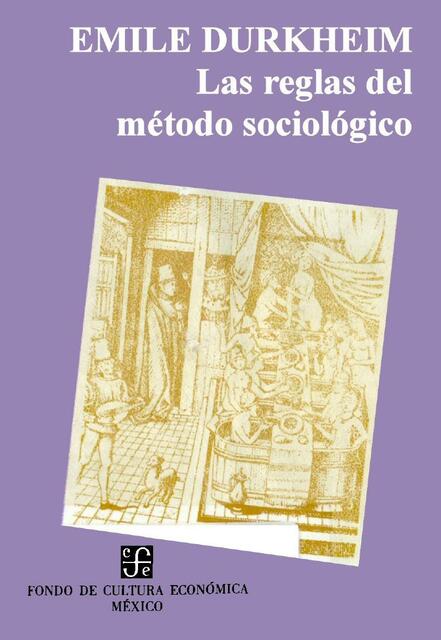 LAS REGLAS DEL MÉTODO SOCIOLÓGICO