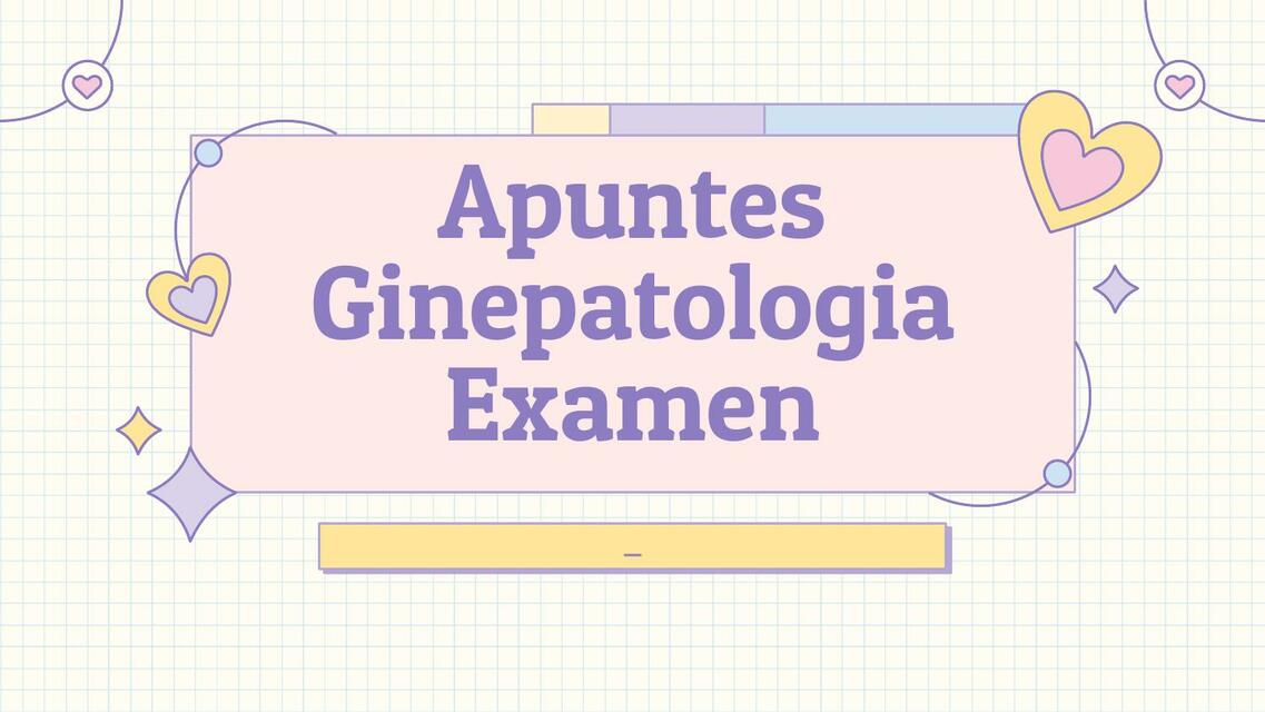 Apunte Gineco Patología