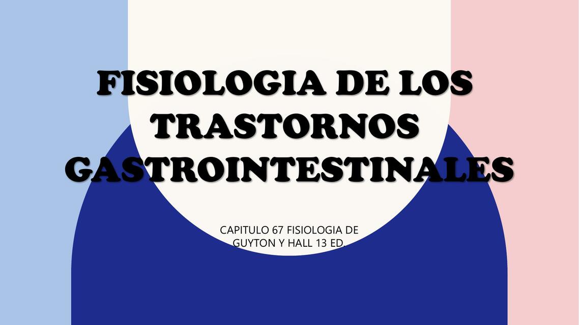 capitulo 67 fisio los trastornos gastrointestinales