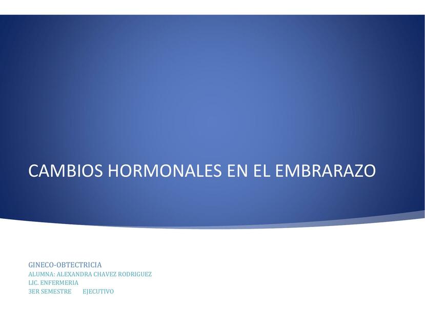 Cuadro Cambios hormonales