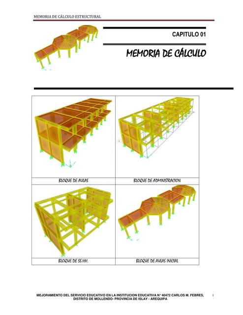 Memoria de Calculo de Estructuras