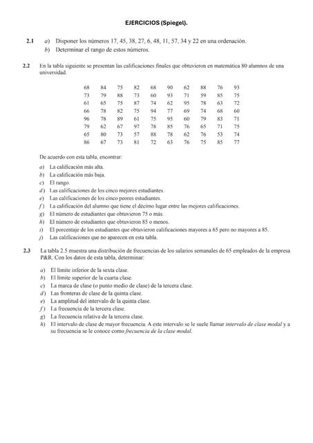 PARA PRACTICAR BIOESTADISTICA I Macchia