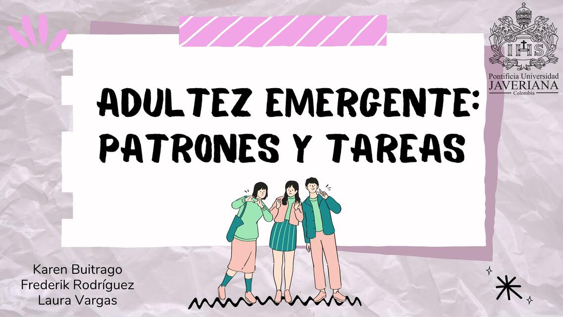 adultez emergente patrones y tareas