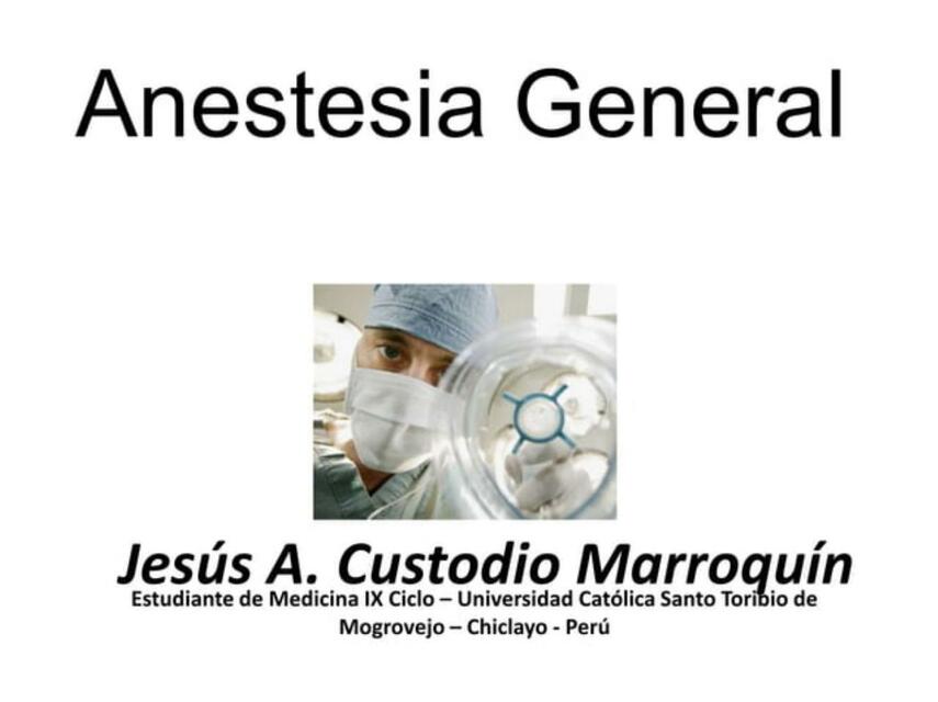 Anestesia general