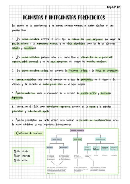 AGONISTAS Y ANTAGONISTAS ADRENÉRGICOS Capítulo 12 GOODMAN Y GILMAN