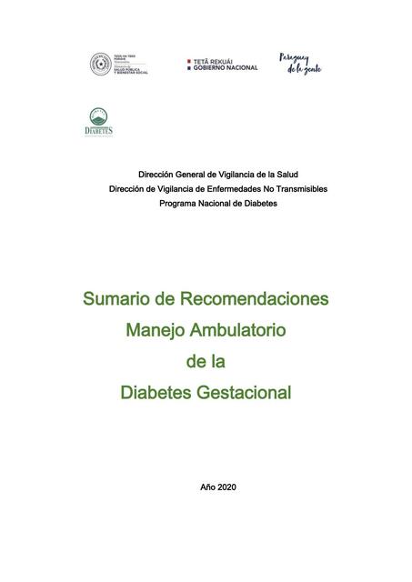 Manejo ambulatorio de Diabetes Gestacional 1