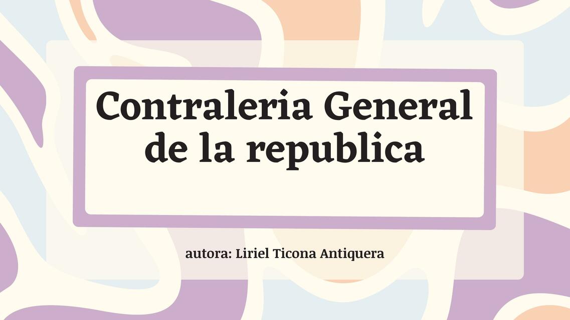 Contraleria General de la republica