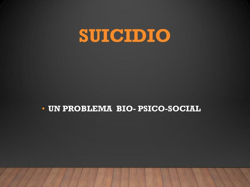 Suicidio