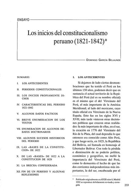 LECTURA Inicios del Constitucionalismo Peruano2