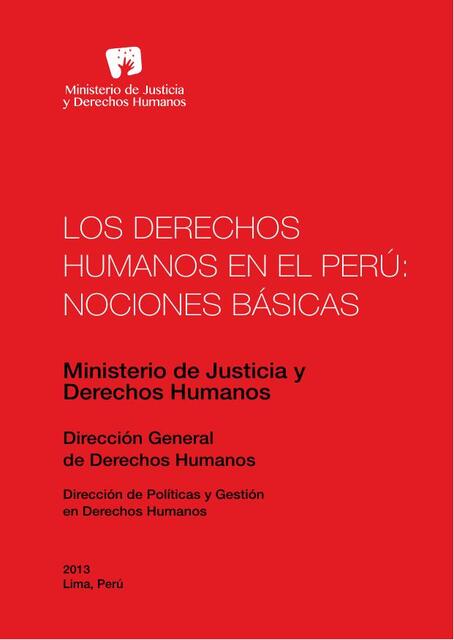 LECTURA Derechos Humanos en el Perú Nociones Básic