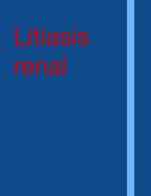 Litiasis Renal