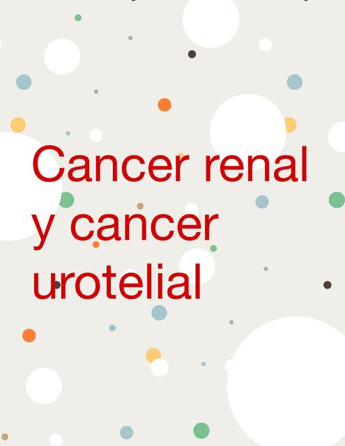 Cancer Renal