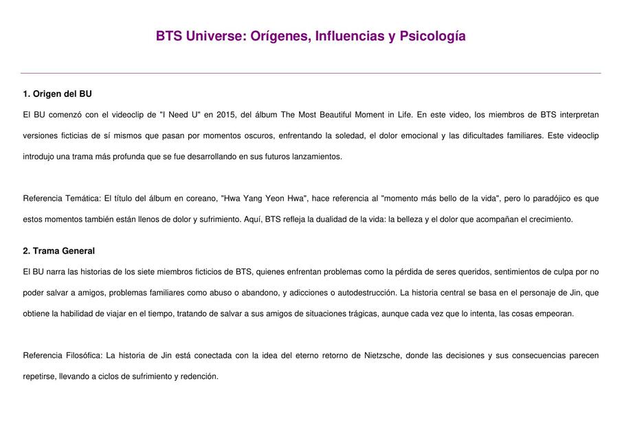 Bu y universo de bts explicado