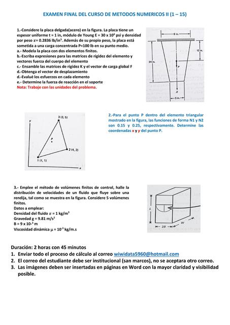 Examen Final de Métodos Numéricos