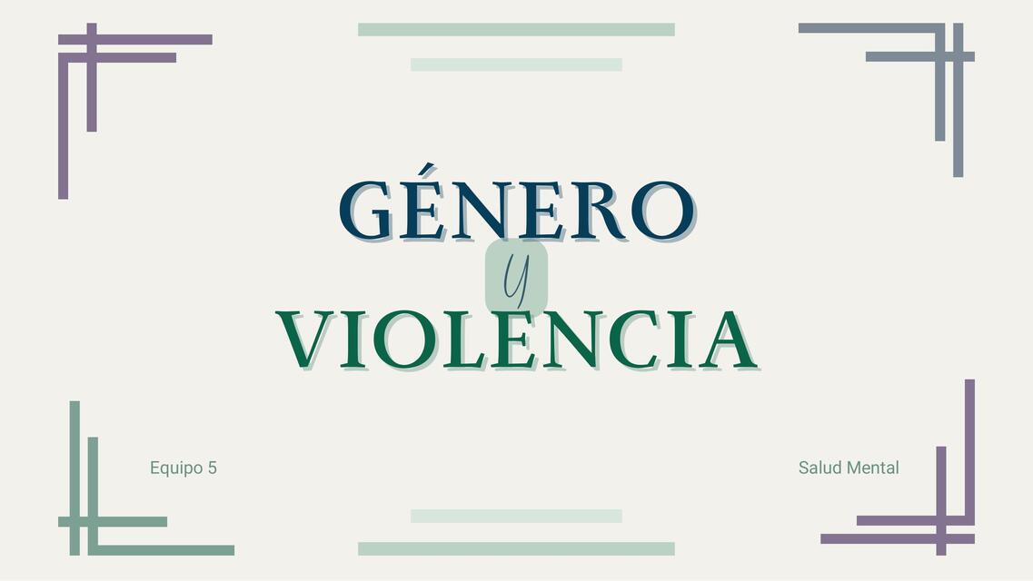 Genero y violencia pdf