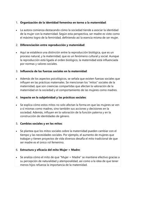 resumen de desarollo texto nuevo madres en mas muj