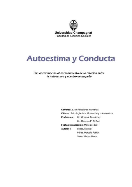 6 Autoestima y Conducta autor López Marisol Pérez