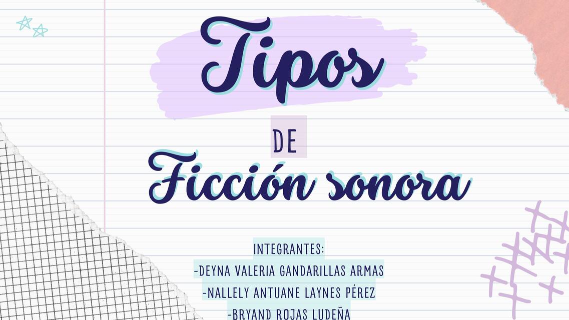 Tipos de ficción sonora