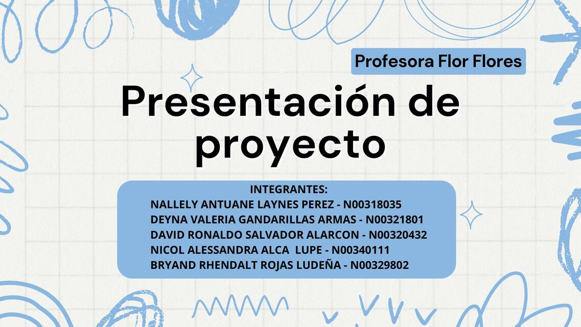 Presentación de proyecto 