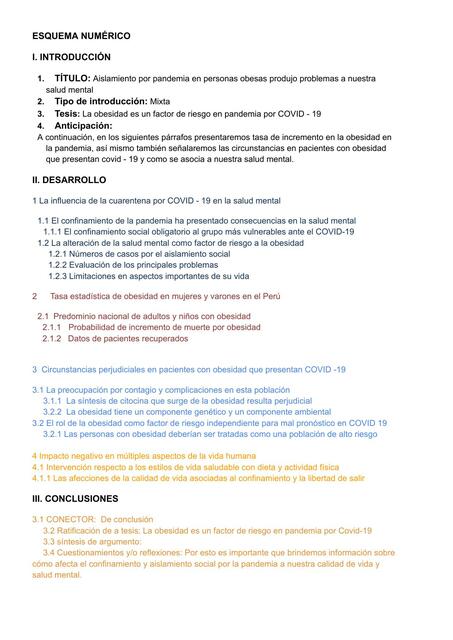 ESQUEMA NUMÉRICO