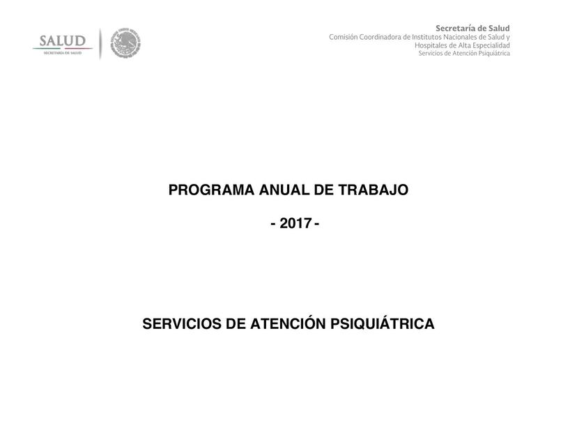 Programa Anual de Trabajo