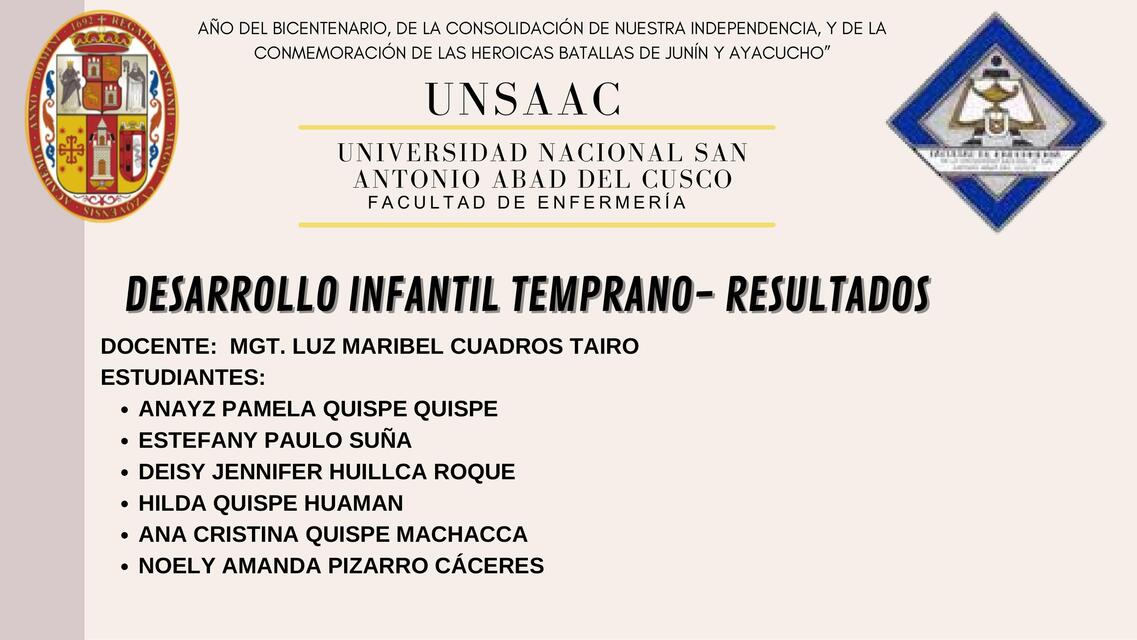 Desarrollo infantil temprano 