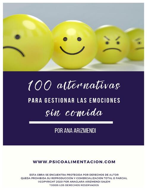 100 alternativas COMIDA PSICOLOGIA DE LA ALIMENTAC