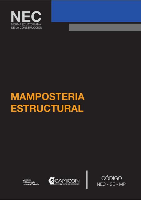 10 NEC SE MP Mamposteria Estructural