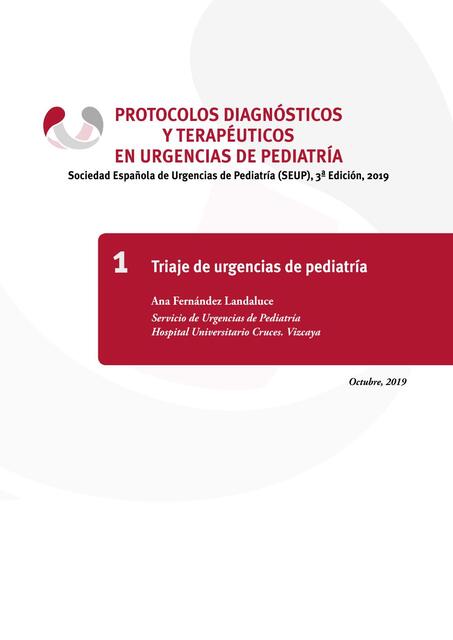 PROTOCOLOS DIAGNÓSTICOS Y TERAPÉUTICOS EN URGENCIA