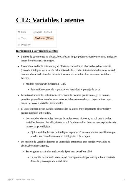 CT2 Variables Latentes