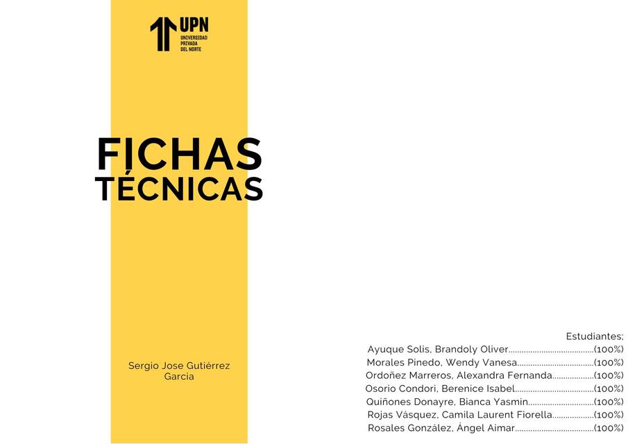 FICHAS TECNICAS