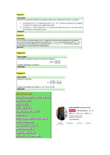 EXAMEN FINAL COMPLEMENTO MATEMATICO PARA INGENIERO