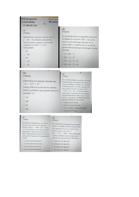 EXAMEN FINAL COMPLEMENTO MATEMATICO A LA SALUD 24