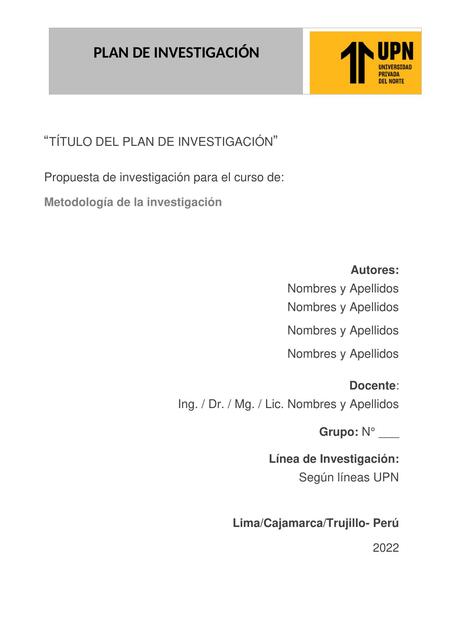 INVE EF Plan de Investigación