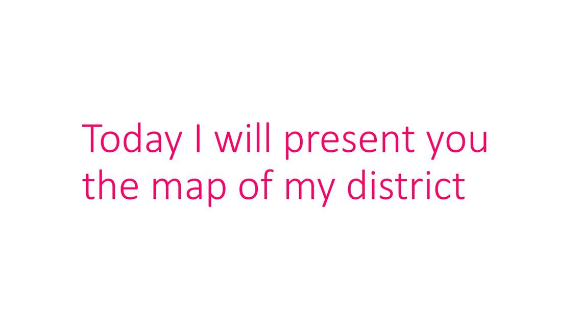 Today I will present you the map of