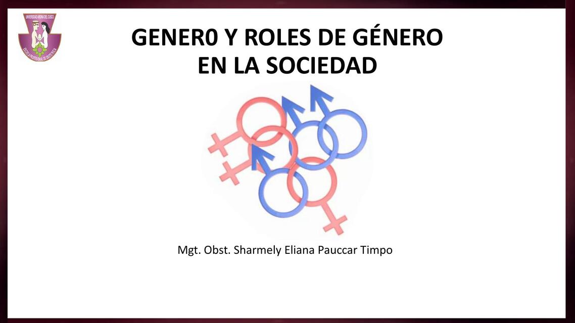 GENERO Y ROLES DE GENERO