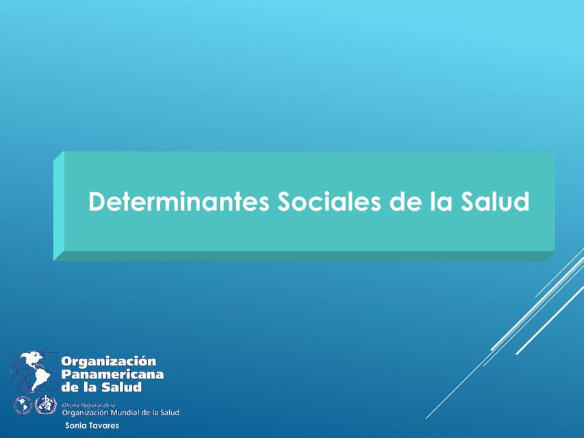 determinantes Sociales clase