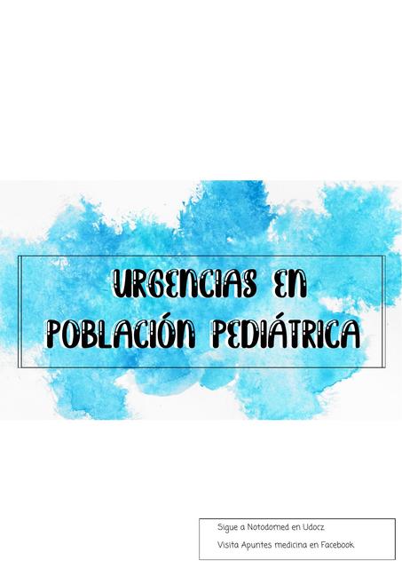 INTRODUCCION A LAS URGENCIAS PEDIÁTRICAS Y TRIAJE