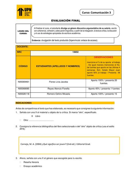 EF COMUNICACION 3 GRUPO 13