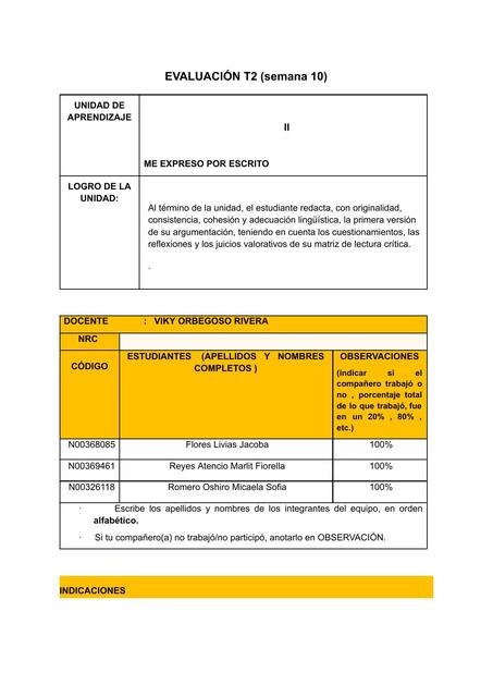 EVALUACIÓN T2 comunnn 1