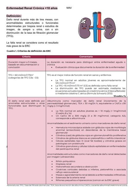 ERC en menores 18 GPC