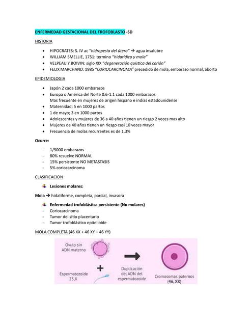 T25 ENFERMEDAD GESTACIONAL DEL TROFOBLASTO