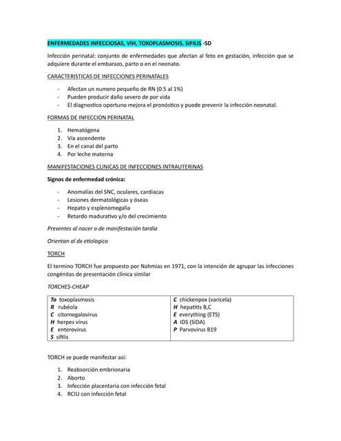 T27 VIH TOXOPLASMOSIS SIFILIS